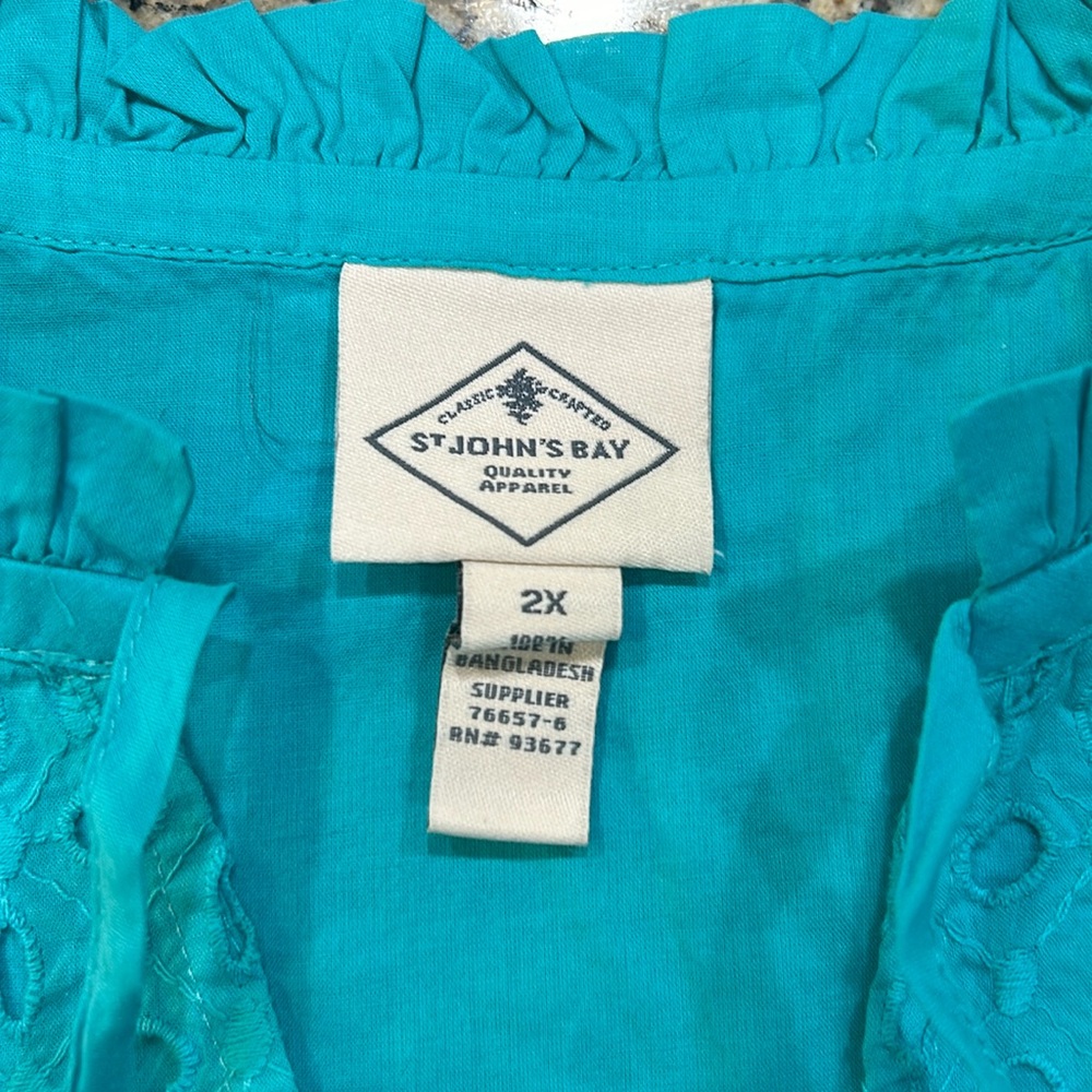 NWT St. John’s Bay Sleeveless Blouse - Picture 4 of 7